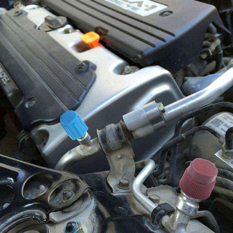 20pcs Automobile Air Conditioning Valve Plastic Dust Cap(Low Pressure)