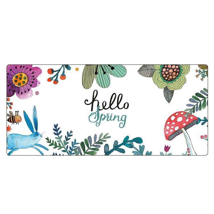 Cute Cartoon Non-Slip Desk Mat, Size: 400 x 900 x 1.5mm Not Overlocked(004)
