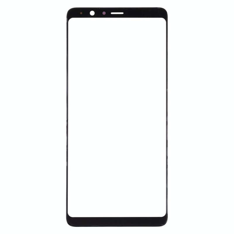 For Samsung Galaxy A8 Star / A9 Star 10pcs Front Screen Outer Glass Lens (Black)