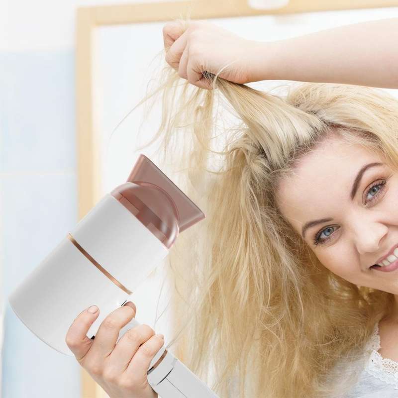 ZMFT-001 Hands-Free Desktop Hair Dryer, Specification: EU Plug(White)