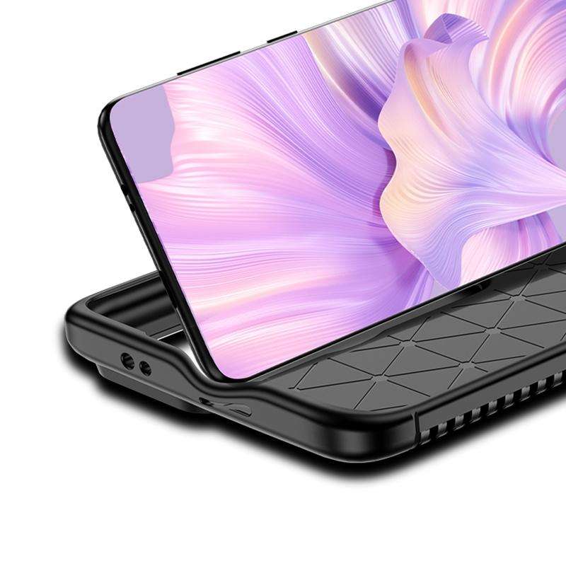 For Huawei P60 Pro Carbon Fiber Texture Shockproof TPU Phone Case(Black)
