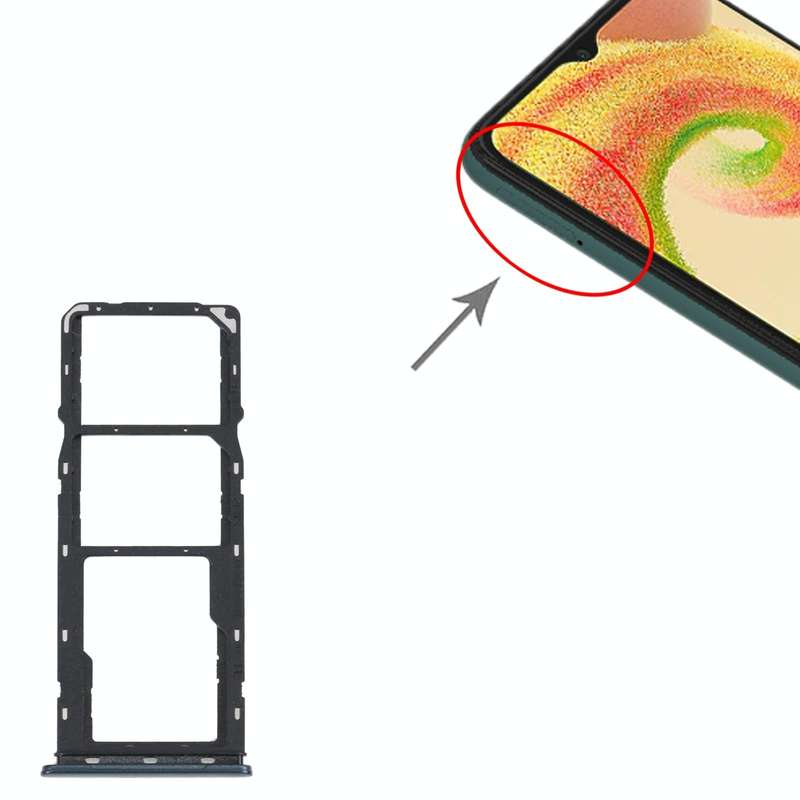For Samsung Galaxy A04 SM-A045F Original SIM Card Tray + SIM Card Tray + Micro SD Card Tray (Green)