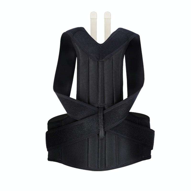 Kyphosis Correction Belt Spine Back Fixation Belt Correction Clothing, Size:XS(Black)