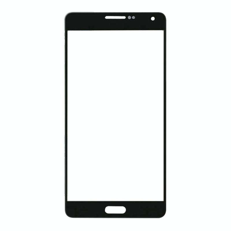 For Samsung Galaxy A7 (2015) 10pcs Front Screen Outer Glass Lens (Black)