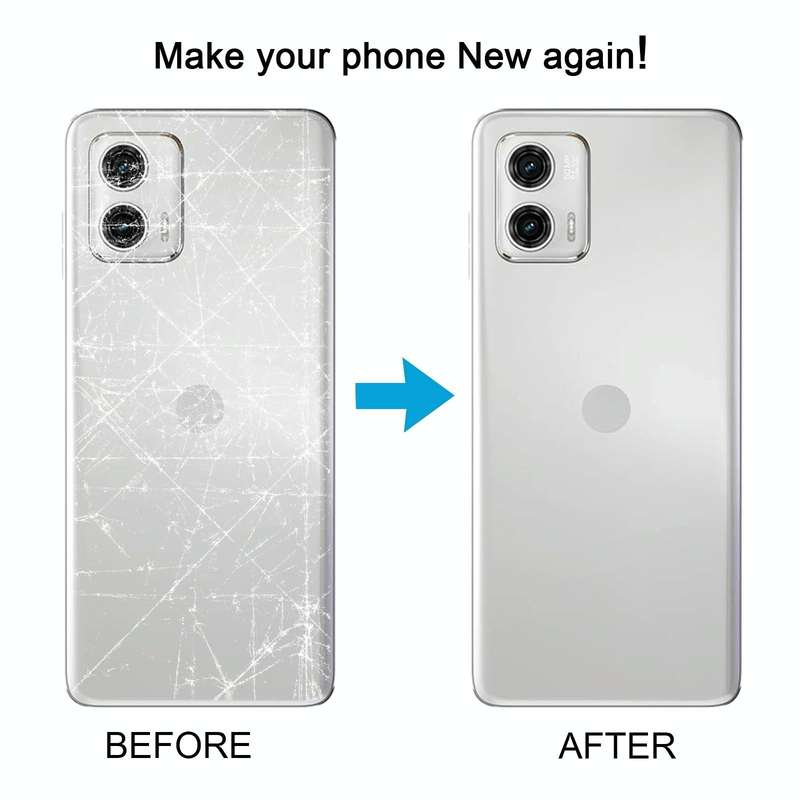 For Motorola Moto G73 Original Battery Back Cover(Blue)