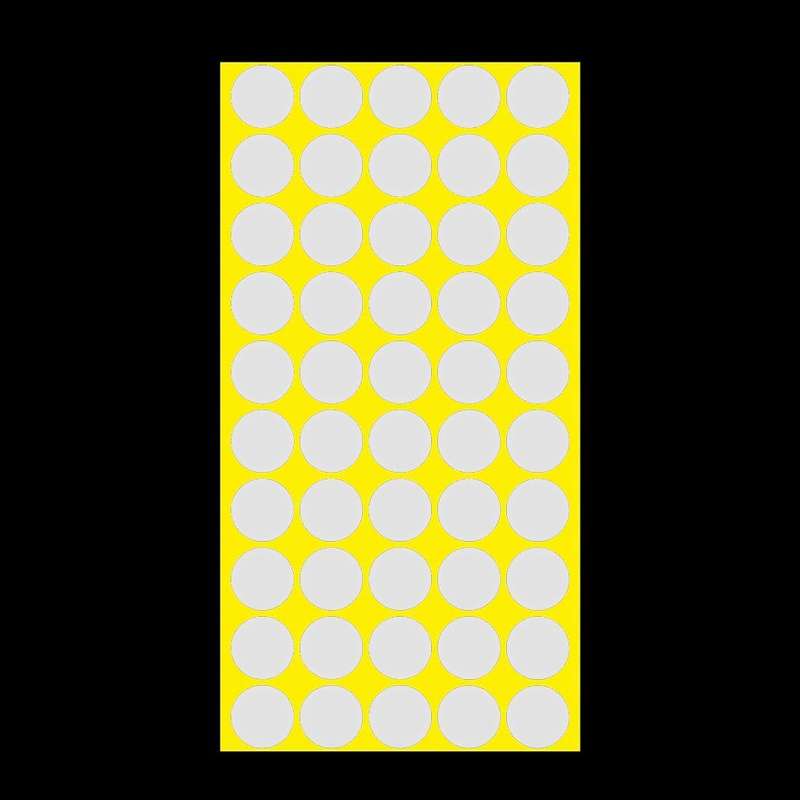 1000 PCS Round Shape Self-adhesive Colorful Mark Sticker Mark Label(White)
