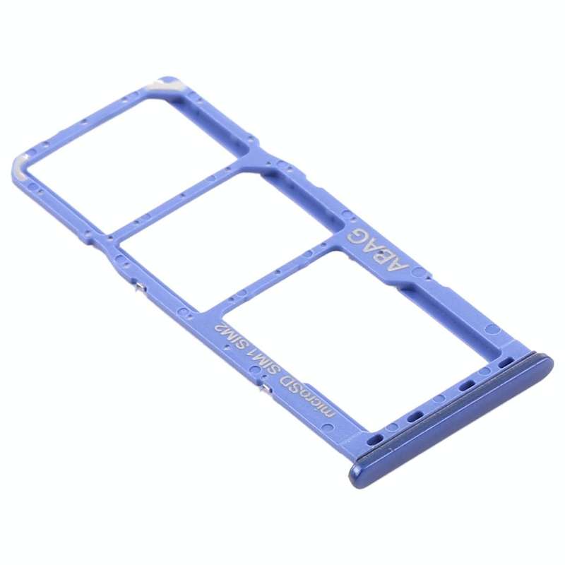 For Samsung Galaxy A21s SIM Card Tray + SIM Card Tray + Micro SD Card Tray (Blue)