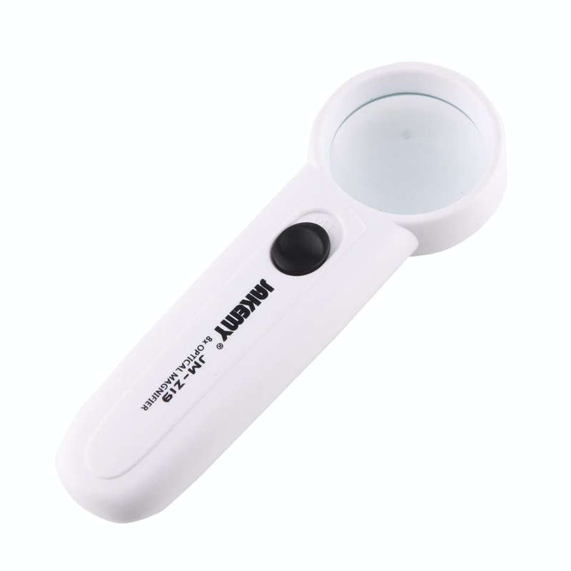 JAKEMY JM-Z19 Portable 8X Optical Magnifier with LED Light