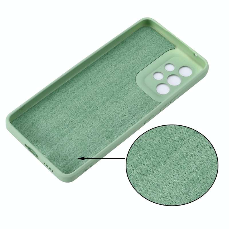 For Samsung Galaxy A53 5G Color Liquid Silicone Phone Case(Green)
