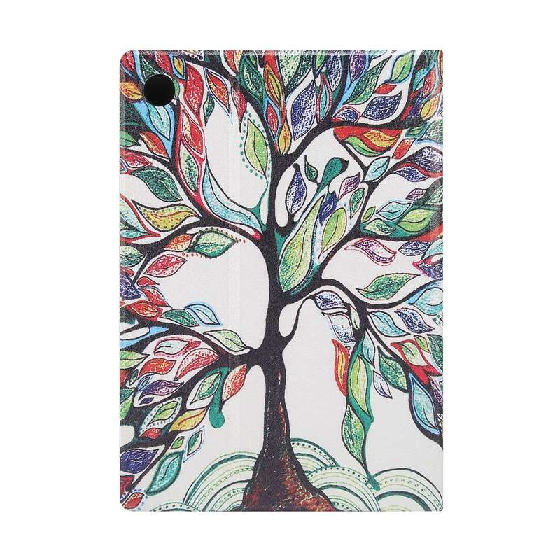 For Samsung Galaxy Tab A8 X200 Painted Voltage Pen Slot Tablet Smart Case(Miracle Tree)