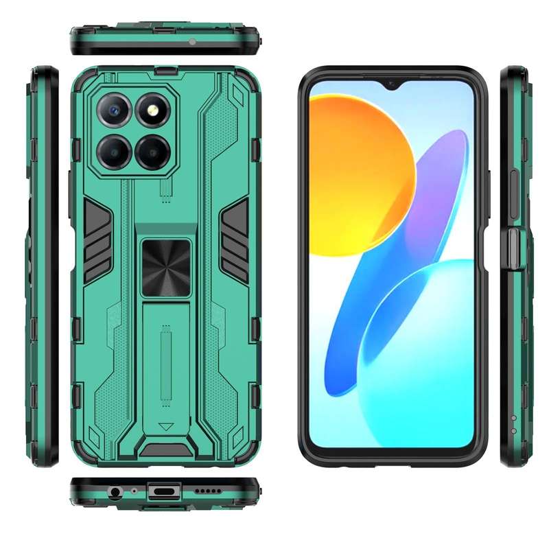 For Honor X8 5G Supersonic PC + TPU Shock-proof Protective Phone Case(Green)