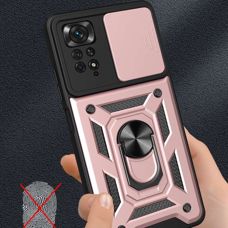 For Xiaomi Redmi Note 11 Pro (Global) Sliding Camera Cover TPU+PC Phone Case(Silver)