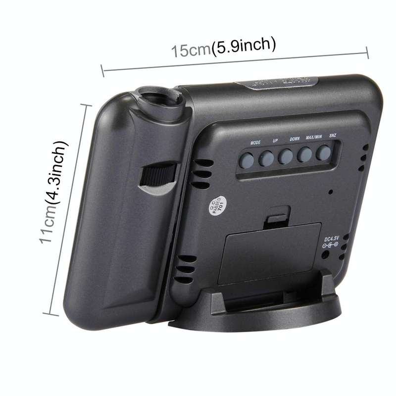 Multifunctional Digital Color LCD Display LED Projection Alarm Clock with Weather Station / Tempe...
