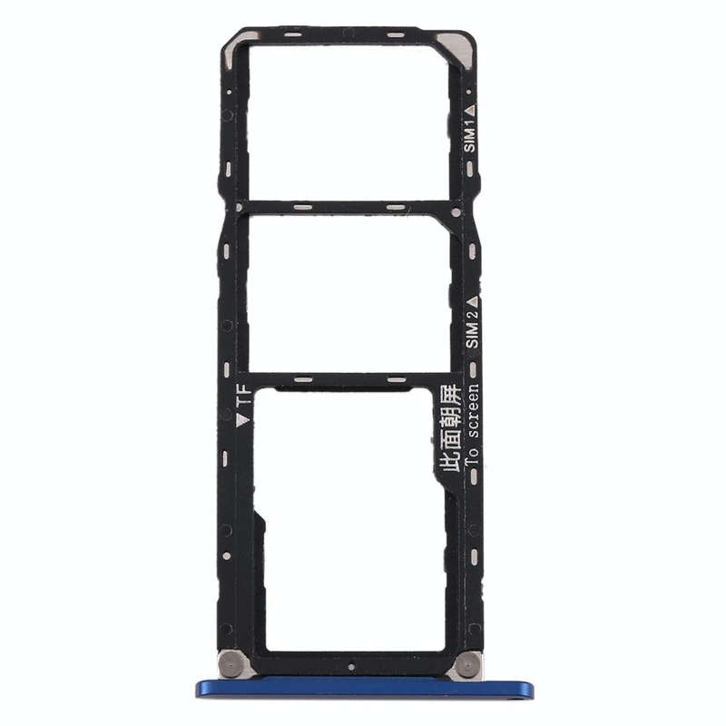 SIM Card Tray + SIM Card Tray + Micro SD Card Tray for Huawei Enjoy Max (Blue)