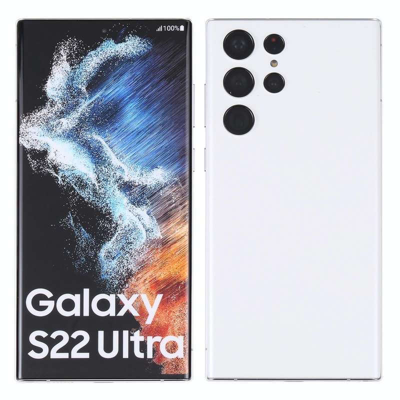 For Samsung Galaxy S22 Ultra 5G Original Color Screen Non-Working Fake Dummy Display Model (White)