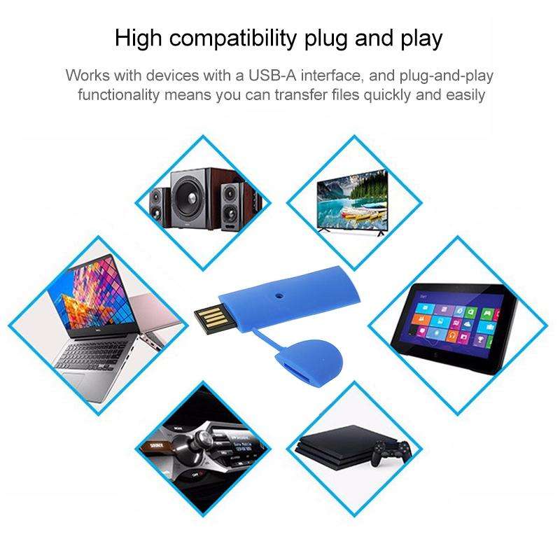 Silicone Bracelet USB Flash Disk with 4GB Memory(Dark Blue)