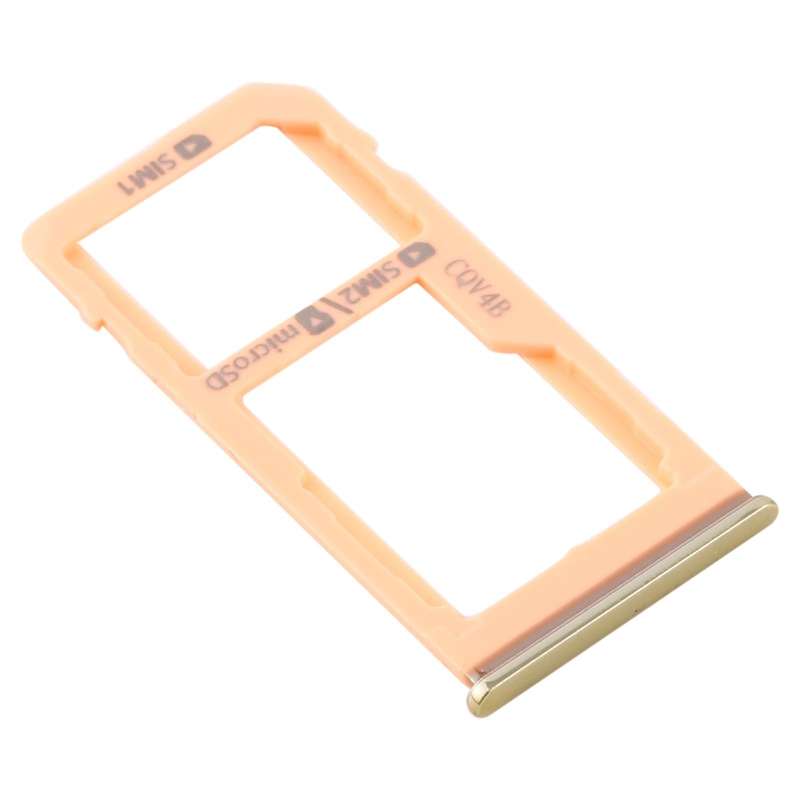 For Samsung Galaxy M40 SM-M405 SIM Card Tray + SIM Card Tray / Micro SD Card Tray (Orange)