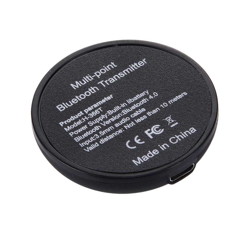 H366T Portable Multi-point Bluetooth 4.0 Audio Transmitter for iPhone, Samsung, HTC, Sony, Google...