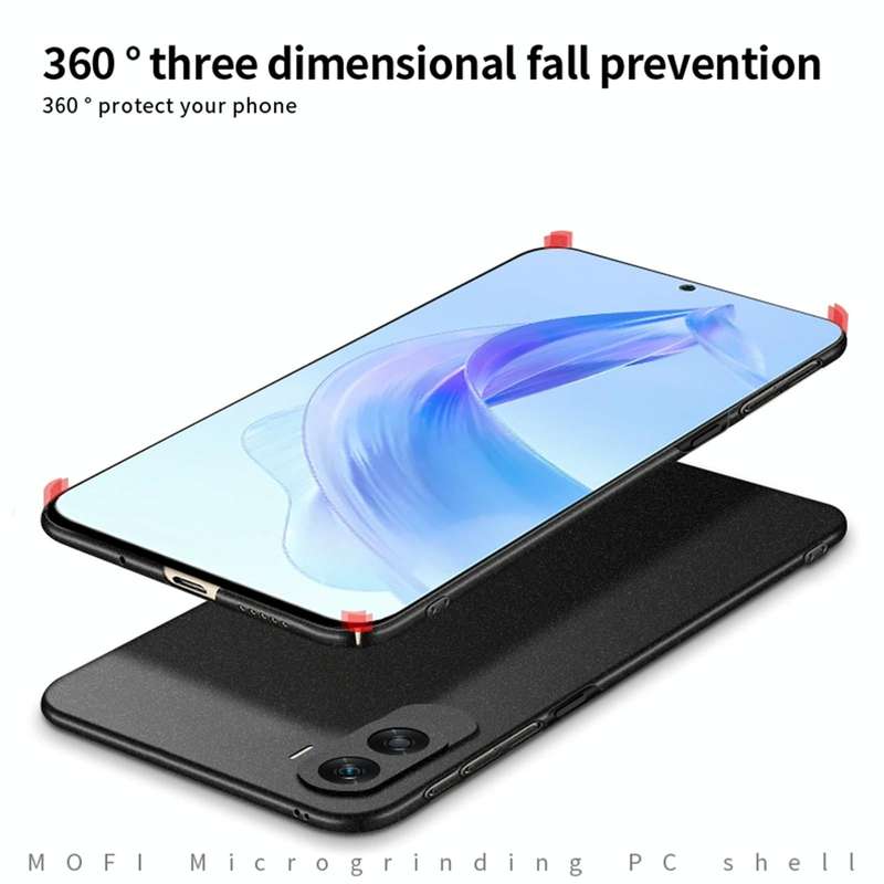 For Honor X50i / 90 Lite MOFI Fandun Series Frosted PC Ultra-thin All-inclusive Phone Case(Black)