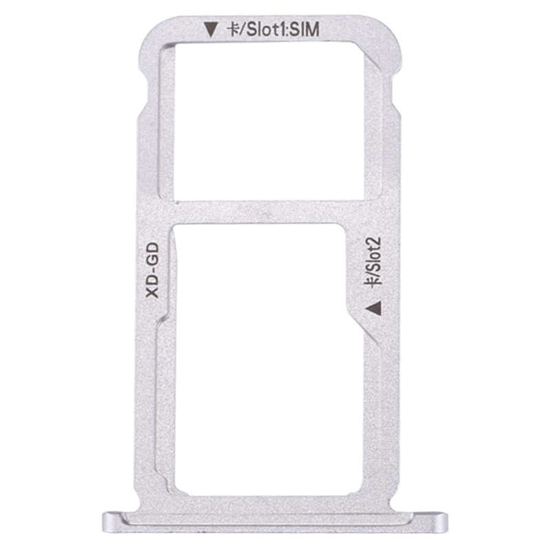 For Huawei Honor 6X / GR5 2017 SIM Card Tray & SIM / Micro SD Card Tray(Silver)