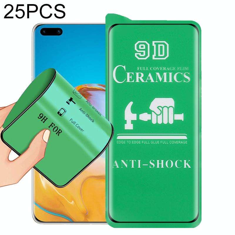 For Huawei P40 Pro 25 PCS 9D Full Screen Full Glue Ceramic Film
