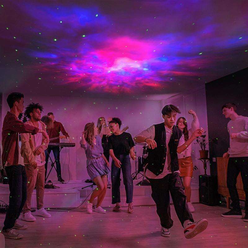 USB Astronaut Shape Colorful LED Laser Star Projection Light(Guitar)