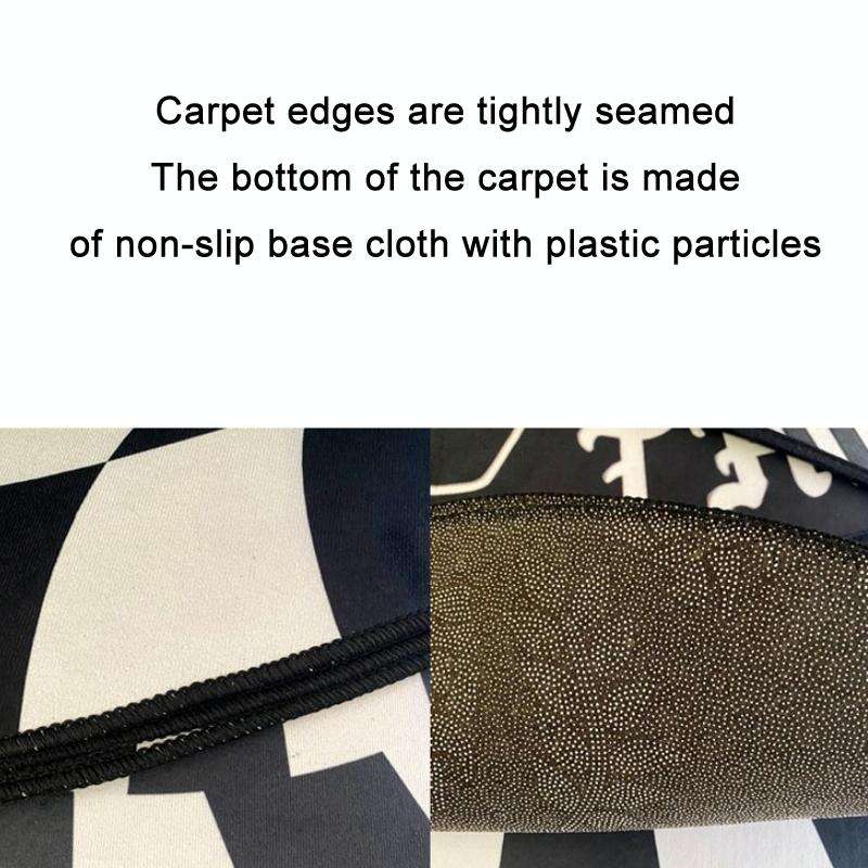 3D Stereo Rectangular Visual Geometric Living Room Carpet, Size: 40x60cm(09)