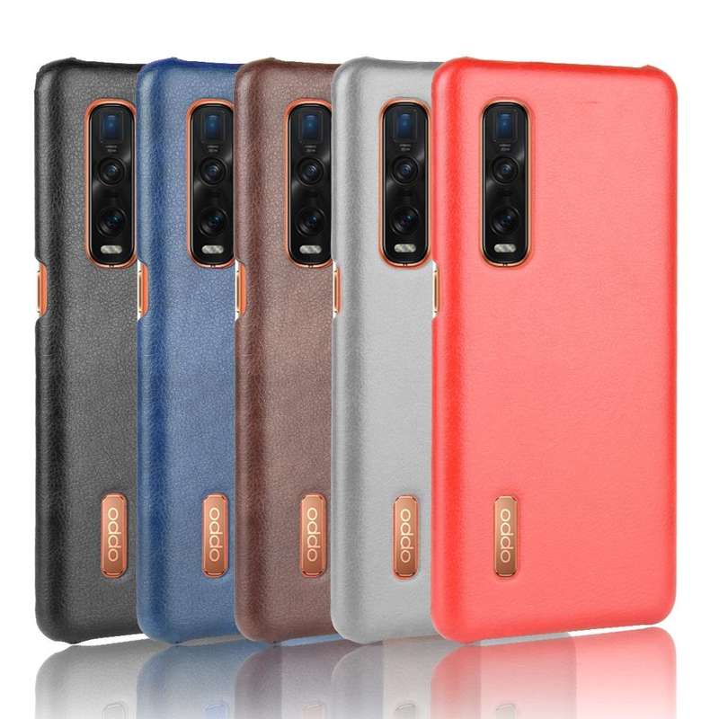 For Oppo Find X2 Pro Shockproof Litchi Texture PC + PU Case(Black)