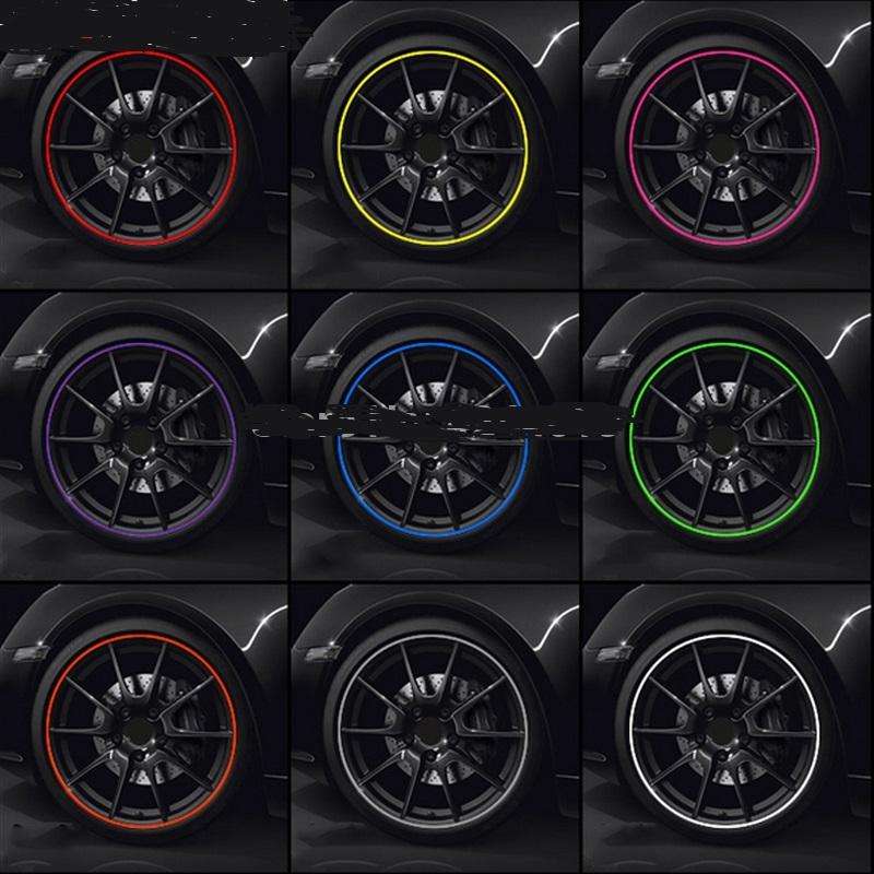 8m/roll Car Wheel General Sticker Modified Protection Sticker Anti-collision Strip(Green)