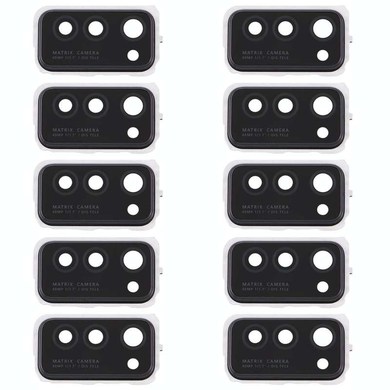 For Huawei Honor V30  10pcs Camera Lens Cover (Black)