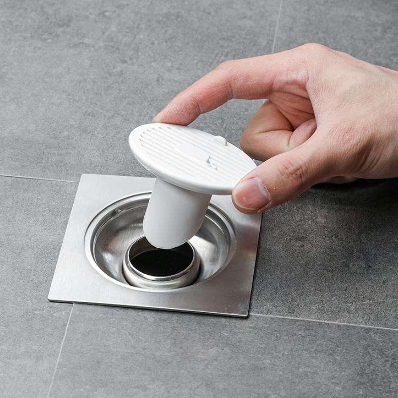 Sewer Deodorant Magnetic Suction Floor Drain Cover, Size: 3cm (White)