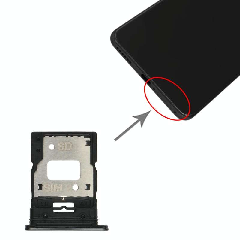 SIM Card Tray + SIM Card Tray / Micro SD Card Tray for Xiaomi Mi 11 Lite/11 Lite 5G NE M2101K9AG(...