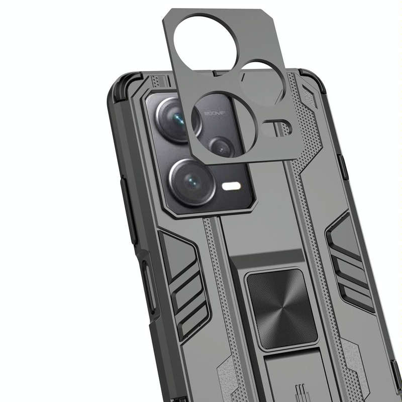 For Xiaomi Redmi Note 12 Pro+ China Supersonic PC + TPU Shock-proof Protective Case with Holder(B...