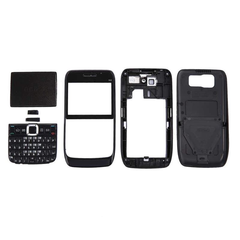 Full Housing Cover (Front Cover + Middle Frame Bezel + Battery Back Cover + Keyboard) for Nokia E...