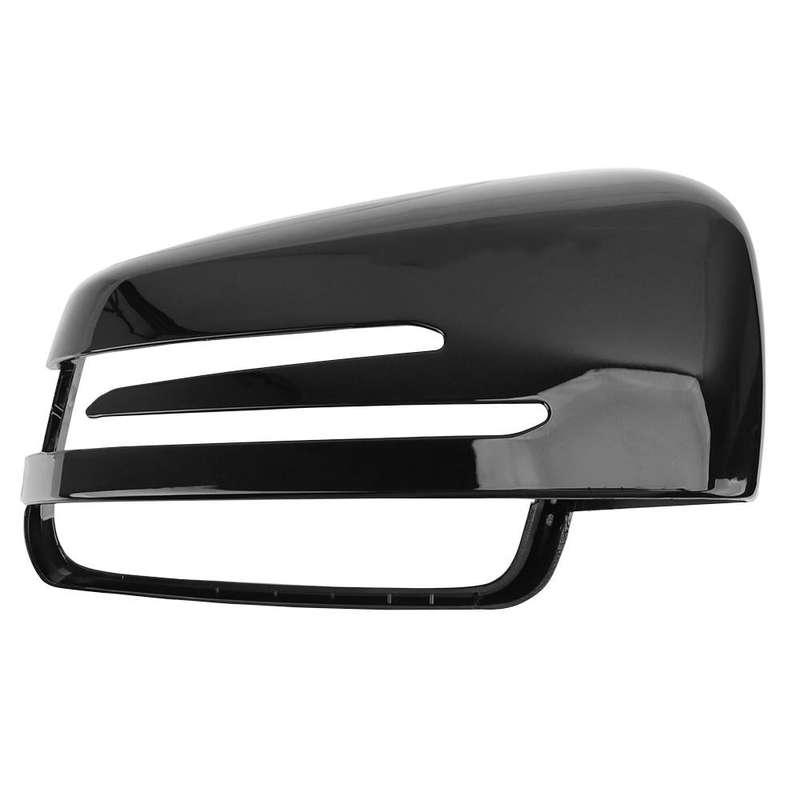 Car Reversing Rearview Mirror Housing for Mercedes-Benz W204 / W212, Style:Right Side(Bright Black)