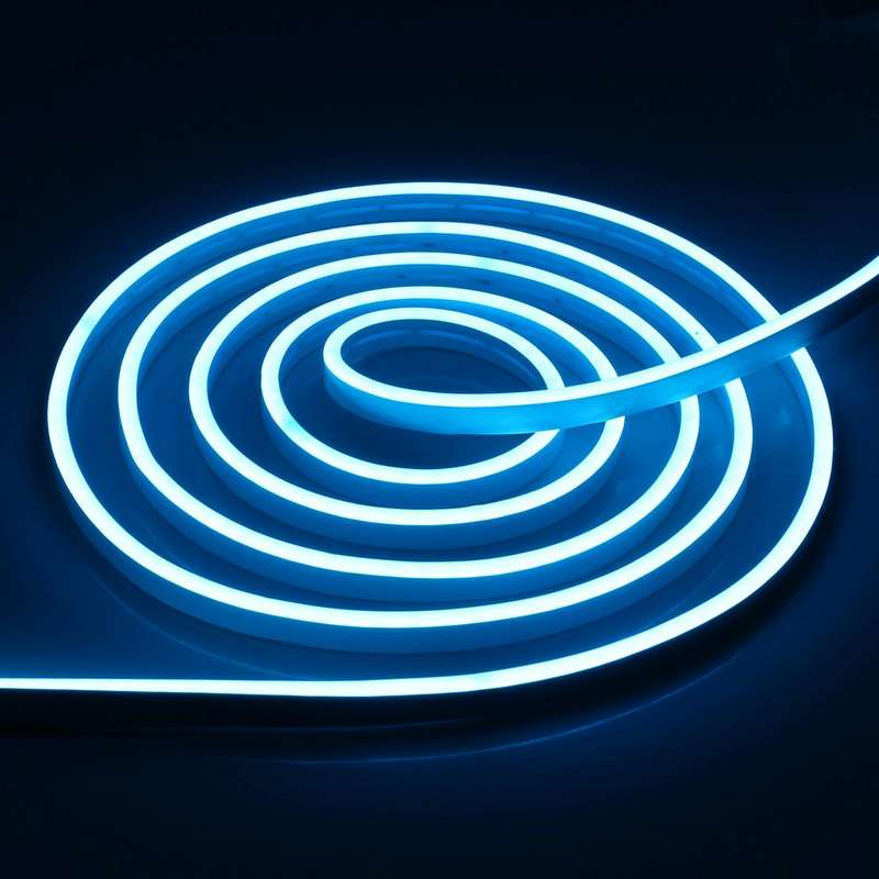 CJ-1206 12V 6A 5m IP65 Waterproof Silicone Neon LED Strip Light(Sky Blue)