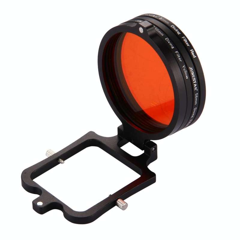58mm Yellow + Red + Purple Diving Lens Filter for GoPro HERO7 Black/6 /5