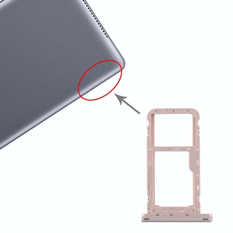 SIM Card Tray + Micro SD Card Tray for Huawei MediaPad M5 Lite 8 (Gold)