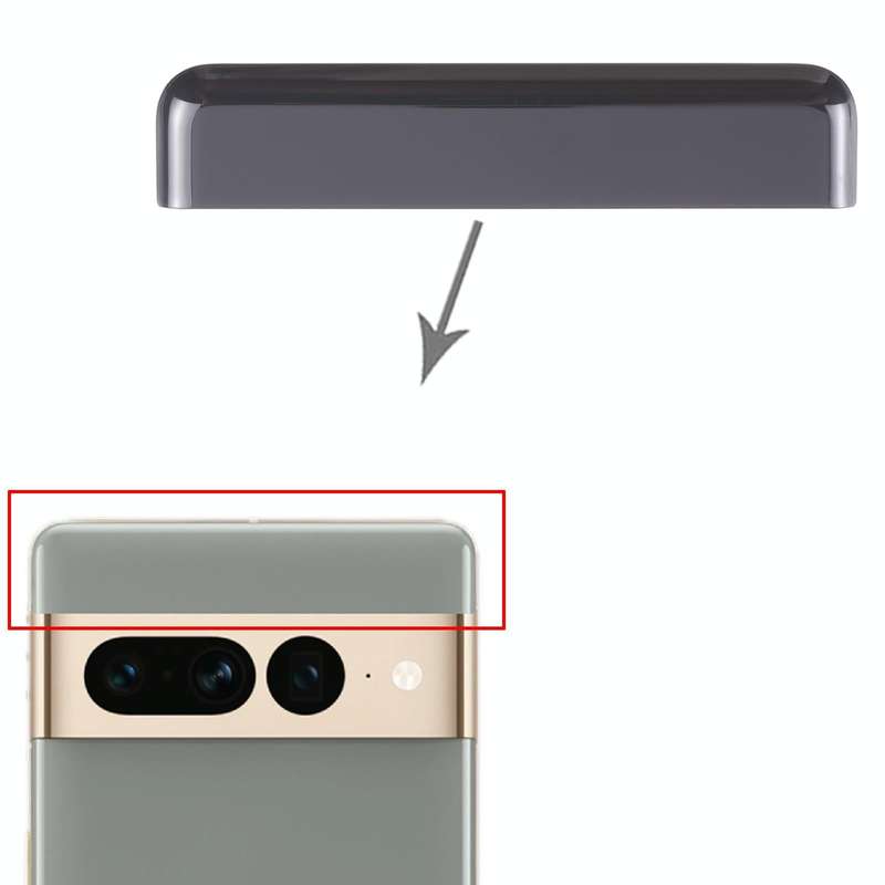 For Google Pixel 7 Pro Original Front Upper Top Back Cover (Black)