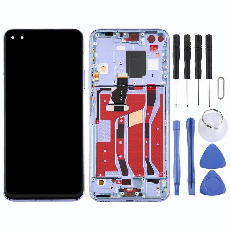 OEM LCD Screen for Huawei Nova 6 5G Digitizer Full Assembly with Frame(Purple)