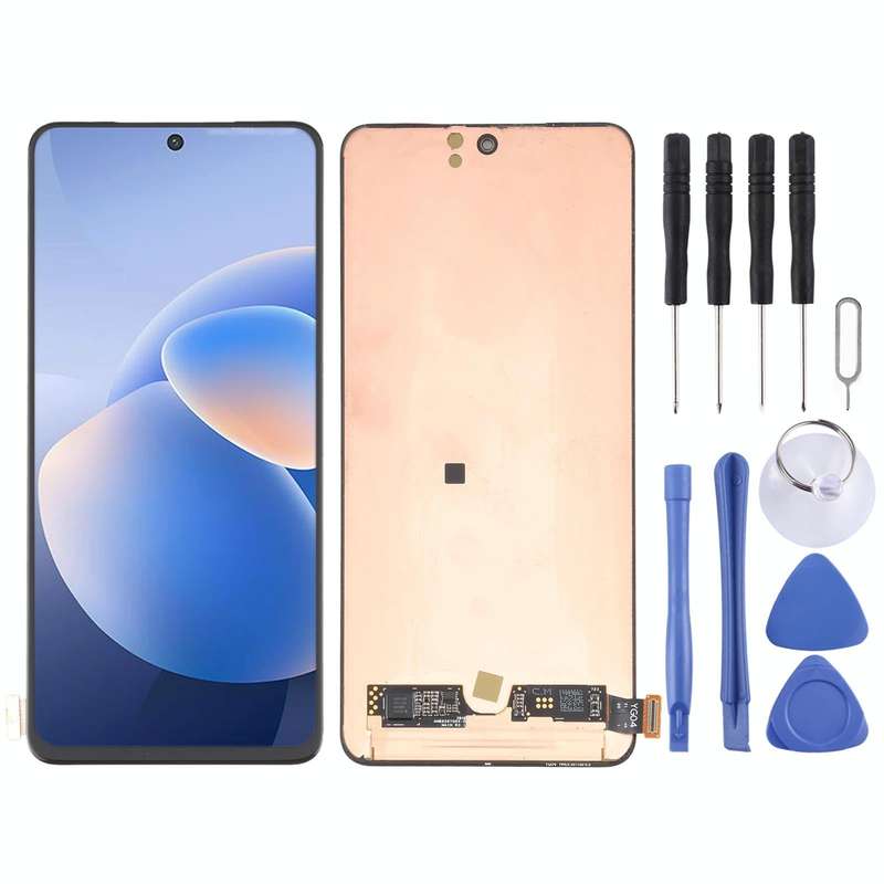 Original AMOLED Material LCD Screen and Digitizer Full Assembly for vivo X60 / X60 (China) V2046A...
