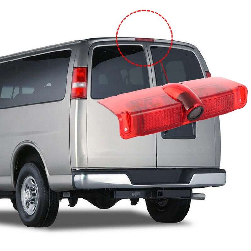 PZ478 Car Waterproof 170 Degree Brake Light View Camera + 7 inch Rearview Monitor for Chevrolet E...