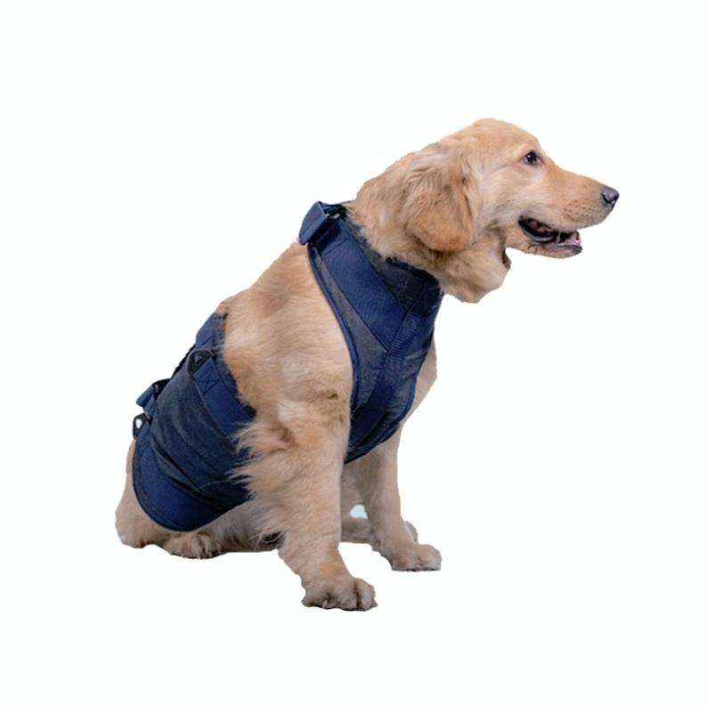 Pet Leash Senior Dogs Walking Aids Chest Harness, Size: M(Dark Blue)