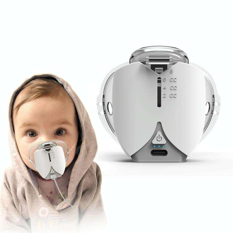 Hands-free Wearable Micro-mesh Nebulizer for Adults and Children ,Style: USB Style(Silver White)
