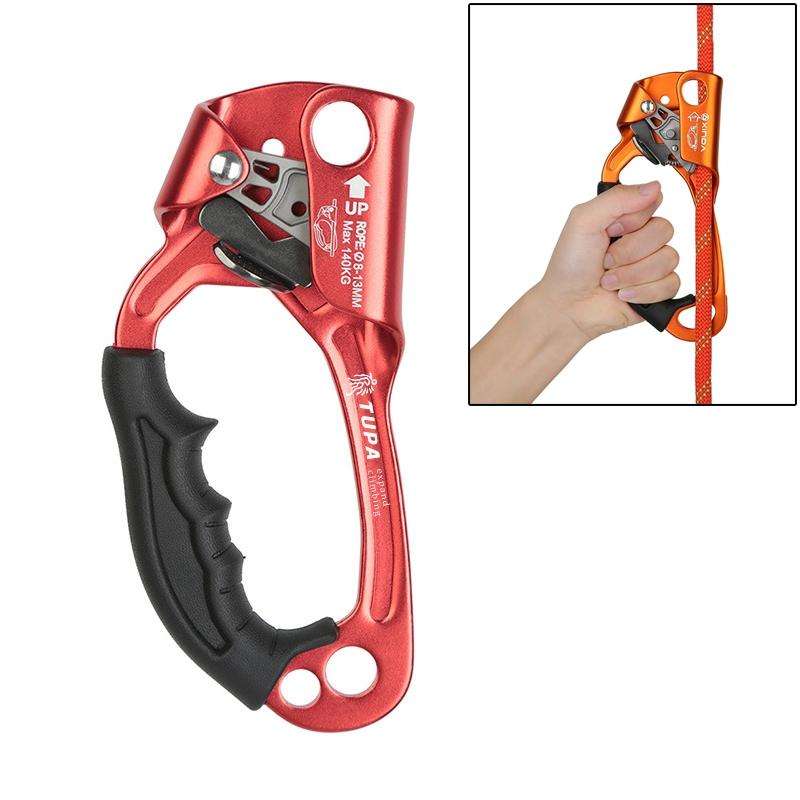 XINDA TP-8606 Outdoor Rock Climbing Aerial Work Anti-fall Handheld Rope Gripper for 8-12mm Diamet...