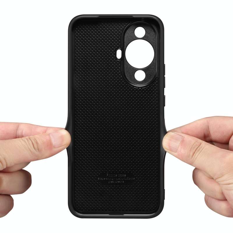 For Huawei nova 11 Denior PU Back Cover Card Slot Holder Phone Case(Blue)