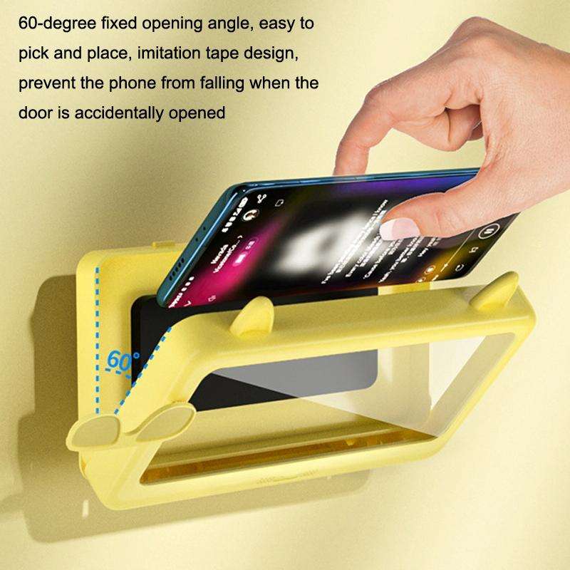 Bathroom Waterproof Mobile Phone Holder Bathing Watch TV Removable Touch Screen Phone Case(Green)
