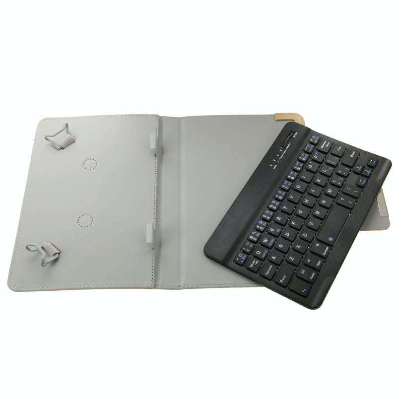 Universal Leather Tablet Case with Separable Bluetooth Keyboard and Holder for 7 inch Tablet PC(B...