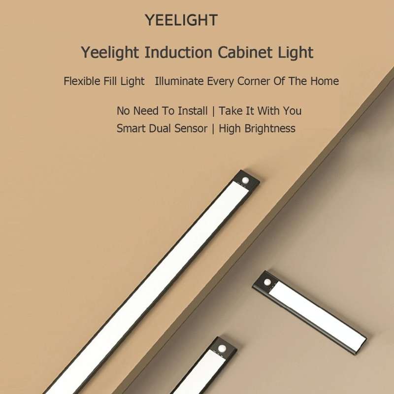 20cm Original Xiaomi Youpin YEELIGHT LED Smart Human Motion Sensor Light Bar Rechargeable Wardrob...