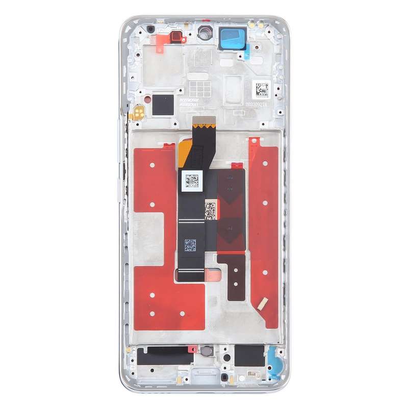 For Honor 100 Original LCD Screen Digitizer Full Assembly with Frame (Silver)